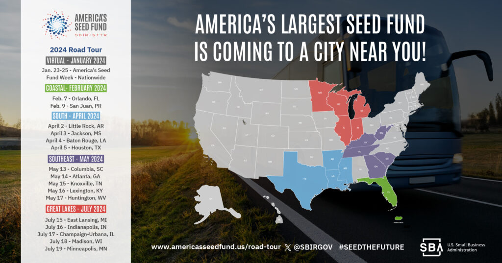 America's Seed Fund Road Tour All Stops